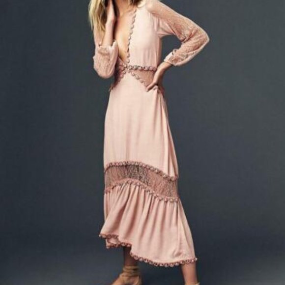 FOR LOVE & LEMONS - Lilou Midi Dress (Sz M) - Picture 3 of 7